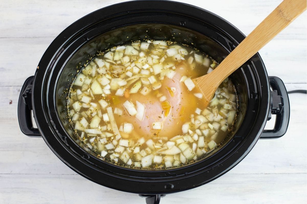 Stir with a large wooden spoon to combine.